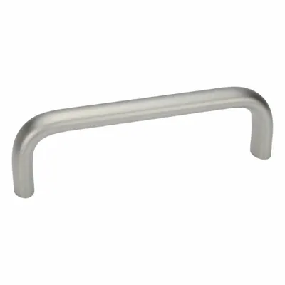 JW WINCO Pull Handle: Threaded Holes, Stainless Steel, Silver, 0.51 in - Load-Rated Standard "U" Pull Handles