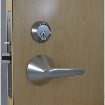 SECURITECH Door Lockset: Classroom Lever Locksets, Stainless Steel, ADA Compliant - Electric Lever Locksets