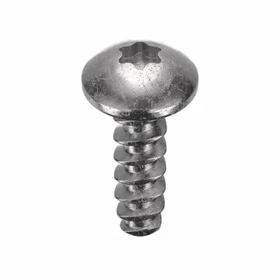 TAMPER PRUF SCREW Thread Forming Screw: #4 Size, 3/8 in Lg, Stainless Steel, Plain, Torx Plus - Pan Head Sheet Metal Screws