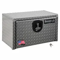 BUYERS PRODUCTS Underbody Truck Box: Underbody Truck Box, Single Drop-Down Door Door, Silver, Keyed (MPN 1705149)