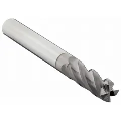 This carbide square end mill features a TiCN coating and four flutes for efficient chip evacuation. With a 12 mm diameter, 25 mm length of cut, and 76 mm overall length, it is suited for general-purpose milling of ferrous materials in slotting, profiling, and contouring operations.