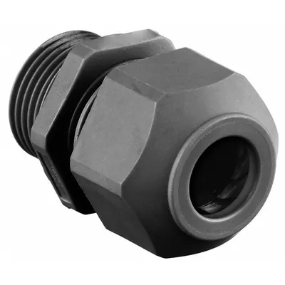 HUBBELL WIRING DEVICE-KELLEMS Liquid Tight Cord Connector: Nylon, M16, 0.11 in to 0.31 in - Straight Plastic Cable Grips