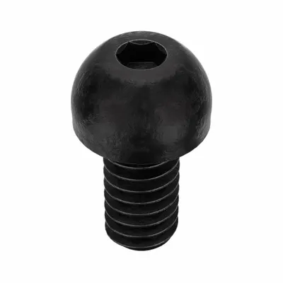 KERR LAKESIDE Socket Head Cap Screw: 1/4"-20 Thread Size, 1/2 in Lg, Button, Black Oxide - Button Head Socket Cap Screws