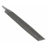Half Round Wood Rasp File: Half Round, 9.5 Teeth per Inch, Single Edge Cut, 8 in File Lg
