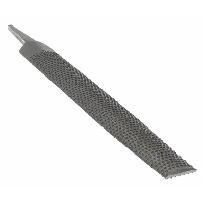 WESTWARD Half Round Wood Rasp File: Half Round, 9.5 Teeth per Inch, Single Edge Cut - Half-Round Wood Rasps