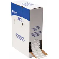 Sleeve Label: 7/8 in x 1/4 in, Polyolefin, White (Matte), For 16 AWG to 22 AWG Wire Gauge (MPN BM-125-175-342-2)