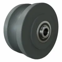 HAMILTON Track Wheel: 4 in Wheel Dia., 2 in Wheel Wd, 1,100 lb Load Capacity, 1/2 in For Axle Size (MPN W-420-125-NYUB-1/2)