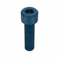 Metric system standard socket head cap screw with M8x1.25 thread, 30 mm length, right-hand thread, and 6 mm drive size. Made of alloy steel with blue phosphate finish. Supplied in a 50-piece pack. Suitable for general fastening applications in machinery and assemblies requiring metric fasteners