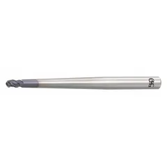 Carbide ball end mill with WXS coating and pencil-neck geometry for reduced deflection. 3 flutes, 10 mm mill diameter, 15 mm length of cut, 120 mm overall length. Designed for precision contouring, 3D profiling, and finishing complex shapes in hardened materials, commonly used in die and mold machining.