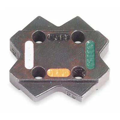 THOMAS & BETTS Upper and Lower Crimping Die: 1 to 1/0 AWG Copper/4 to 2 AWG Aluminum - Thomas & Betts Replacement Crimping Dies