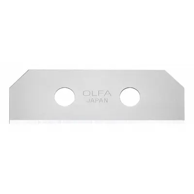 OLFA Utility Blade: 2 1/8 in Blade Lg, 23/32 in Blade Wd, 0.015 in Blade Thick - Straight-Edge Standard-Tip Replacement Utility Blades
