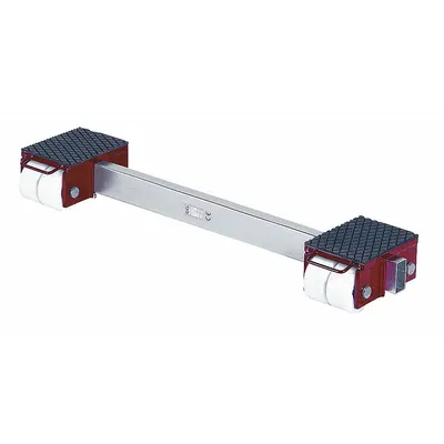 GKS-PERFEKT Machine Roller: 44,000 lb, 7 1/8 in Deck Ht, 11 1/4 in L x 8 3/4 in W, (8) Rollers - Front- & Rear-Support Machine Rollers