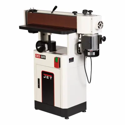 JET Oscillating Edge Sander: For Wood, 115/230V, Single-Phase, 1.7 hp, 6 in Belt Wd - Floor Standing Belt Machines
