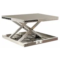 SOUTHWORTH Scissor Lift Table: Manual, 300 lb Load Capacity, 17 3/4 in Max Lifting Ht, Hand Lever (MPN LSJ03-13.5)