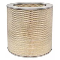 Round-oval engine air filter with axial seal, 16 in overall height. Designed for GMC vehicles. Traps airborne contaminants to protect the engine in heavy-duty applications