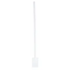APPROVED VENDOR Lab Scraper, HDPE, Uncoated, White, 21 7/8 in