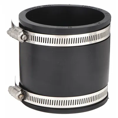 FERNCO Flexible Pipe Straight: PVC, For 1 1/4 in Pipe, Copper/Iron/PVC/Steel - Flexible Transition Pipe Fittings