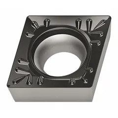 Diamond indexable turning insert for precision machining of non-ferrous materials, composites, and abrasive alloys. Available in two size variants: CCMT432-RM4 WSM10S and CCMT120408-RM4 WSM10S. Suitable for turning, facing, and profiling operations.