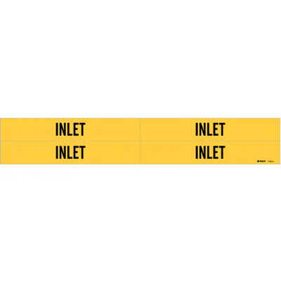 BRADY Inlet Adhesive Pipe Markers