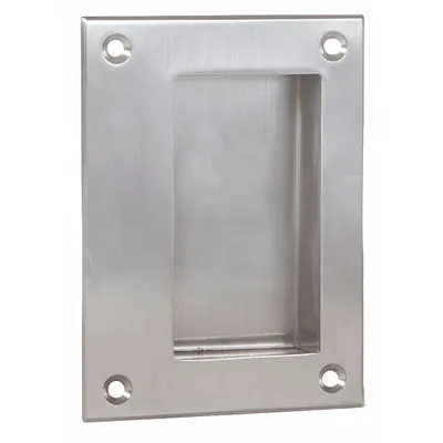TRIMCO 1115.710CU Rectangular Recessed Pull Handle, Copper, Satin Silver, 4.8 in - Rectangular Recessed Pull Handles