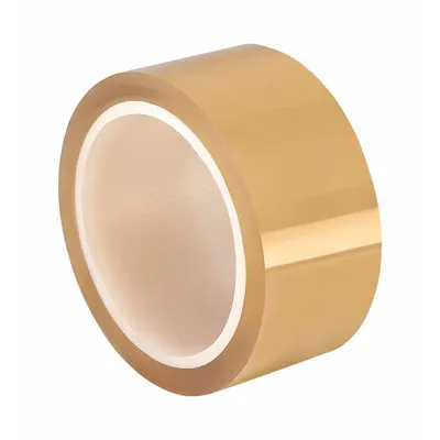 TAPECASE Electrical Tape: 2 in Wd, 5 yd Lg, 3.5 mil Thick, Polypropylene Film, Silicone - High-Temperature Electrical Tape