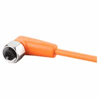 Single-Ended Cordset: M12 Female Bare Wire, 5 Pins, Orange, PVC, 25 m Cable Lg, 4 A Max Current (A) (MPN EVT006)
