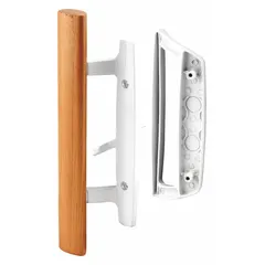 This recessed handle for sliding doors provides a flush-mount locking solution. It measures 9 inches in height, 2 1/8 inches in width, and 1 13/16 inches in length. Suitable for use on sliding doors in various settings where a space-efficient lock is required.