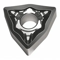 Trigon (W) indexable turning insert with MS3 chipbreaker geometry and WSM10S grade. Suitable for general turning, facing, and profiling operations on steel, stainless steel, and cast iron in medium machining applications.