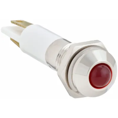 OEM Raised Panel Light: 5/16 in Panel Mounting Hole Dia - LED Indicator Pilot Lights