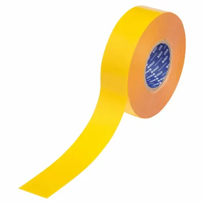 BRADY Floor Marking Tape: Solid, Yellow, 2 in x 100 ft, 22 mil Tape Thick - Extra-Durable Floor Marking Tape