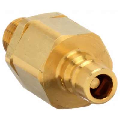 SNAP-TITE Hydraulic Quick Connect Hose Coupling: 3/8 in, Brass, 94.64 lpm Max. Flow Rate - H Series Hydraulic Quick-Connect Coupling Plugs