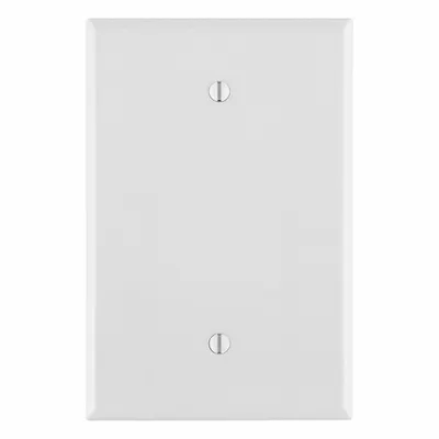 LEVITON Wall Plate: Blank, 1 Gang, White - General Purpose Wall Plates