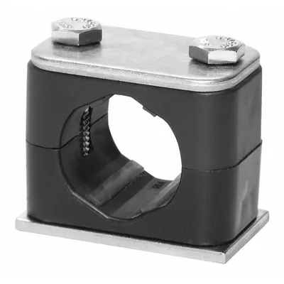 STAUFF Beta Clamp: Smooth Bore, 316 Stainless Steel Clamp, Polypropylene Cushion - Smooth-Core Beta Clamps