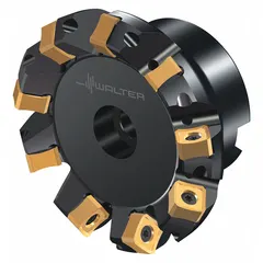 Indexable face mill designed for face milling operations on metal workpieces. Suitable for use on steel, stainless steel, and cast iron in industrial machining environments. Manufacturer part number 7659585.
