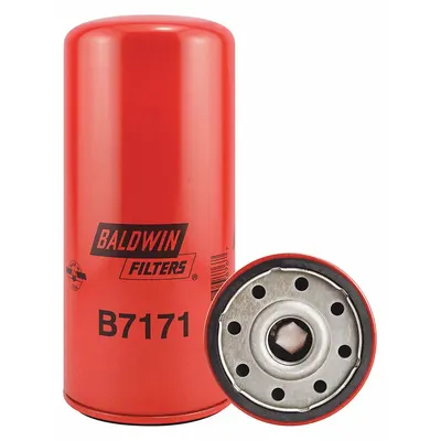 BALDWIN FILTERS Oil Filter: B7171, M30 x 2.0 Thread Size, 9 1/8 in Overall Ht - Spin-On Oil Filters