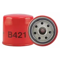 BALDWIN FILTERS Oil Filter: B421, M20-1.50 Thread Size, 2 7/8 in Overall Ht, 3 in Outside Dia, Oil