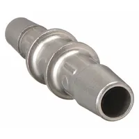 Barbed Fitting Coupling: Barbed, 3/4 in ID x 1/2 in ID Fitting Size, Stainless Steel (MPN C12-8SS)