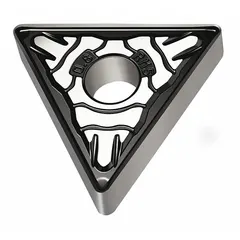 Triangle (T) indexable turning insert for general turning, facing, and profiling. RM5 chipbreaker geometry provides effective chip control in medium machining. WSM30S grade offers wear resistance for steel and stainless steel applications.