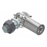 BANSBACH EASYLIFT Elbow End Fitting: Stainless Steel, 13 mm Socket Hole Size (MPN 96122)