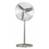 DAYTON Freestanding Fan: 24 in Blade Dia, 1 Speeds, 1/4 hp Motor HP, Non-Oscillating, 115/230V AC