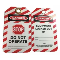 SKILCRAFT Lockout Tag: Danger, Danger Do Not Operate, Plastic, Date/Name/Signed By, Write-On Surface (MPN 5340-00-NIB-0404)