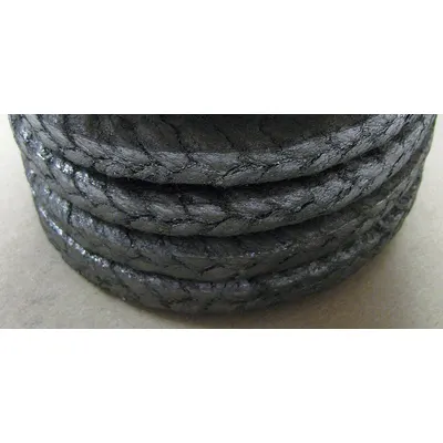 PALMETTO PACKING Compression Packing Seal: Aramid/Kynol, Graphite Lubricant, 9/16 in - Slurry & Abrasive Service Packing