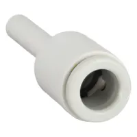 SMC Push-Fit Adapter Fitting: 6 mm OD x 4 mm OD Size, Push-to-Connect x Push-to-Connect, Brass (MPN KQ2R06-04A)