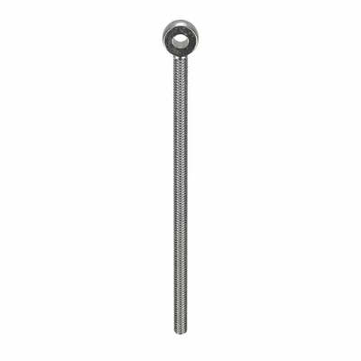 KEN FORGING Fixed Rod End: Stainless Steel, Plain, Right Hand, 1/4"-20 Thread Size - Stainless Steel Male Threaded Fixed Rod Ends