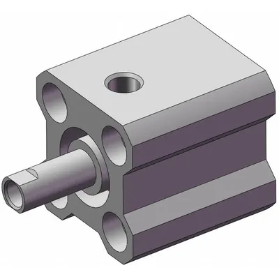 SMC Compact Cylinder: 12 mm Bore Dia, 10 mm Stroke Lg, Non-Magnetic Piston - Single-Acting Compact Air Cylinders