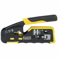 KLEIN TOOLS Ratchet Crimper: For Pass Thru RJ-45/RJ-11/RJ-12, Cat3/Cat5e/Cat6/6A, Non-Insulated (MPN VDV226-110)