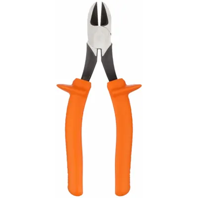 KLEIN TOOLS Diagonal Cutting Plier: Insulated, Std, Oval, 1 in Jaw Lg, 1 in Jaw Wd - Standard-Cut Insulated Diagonal-Cutting Pliers