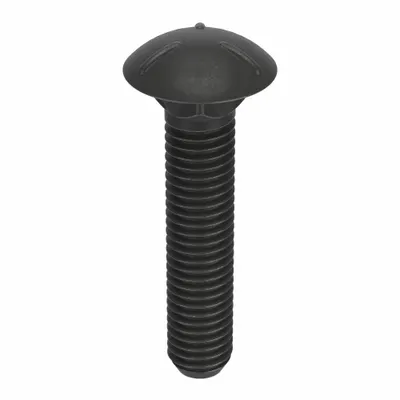 LINDSTROM Carriage Bolt: Square Neck, 5/16"-18 Thread Size, 3 1/2 in lg, Steel, Grade 2 - Grade 2 Steel Square Neck Carriage Bolts