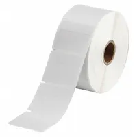 Wraparound Label: 1/2 in x 1 3/4 in, Vinyl, White (Matte), For 10 AWG to 4 AWG Wire Gauge (MPN THT-121-427-1-SC)