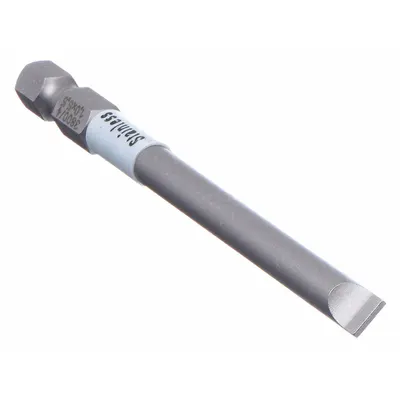 WERA Power Bit: Power Bit, Slotted Head, Metric, 1.0x5.5x89 Bit Industry Size - Power Bits